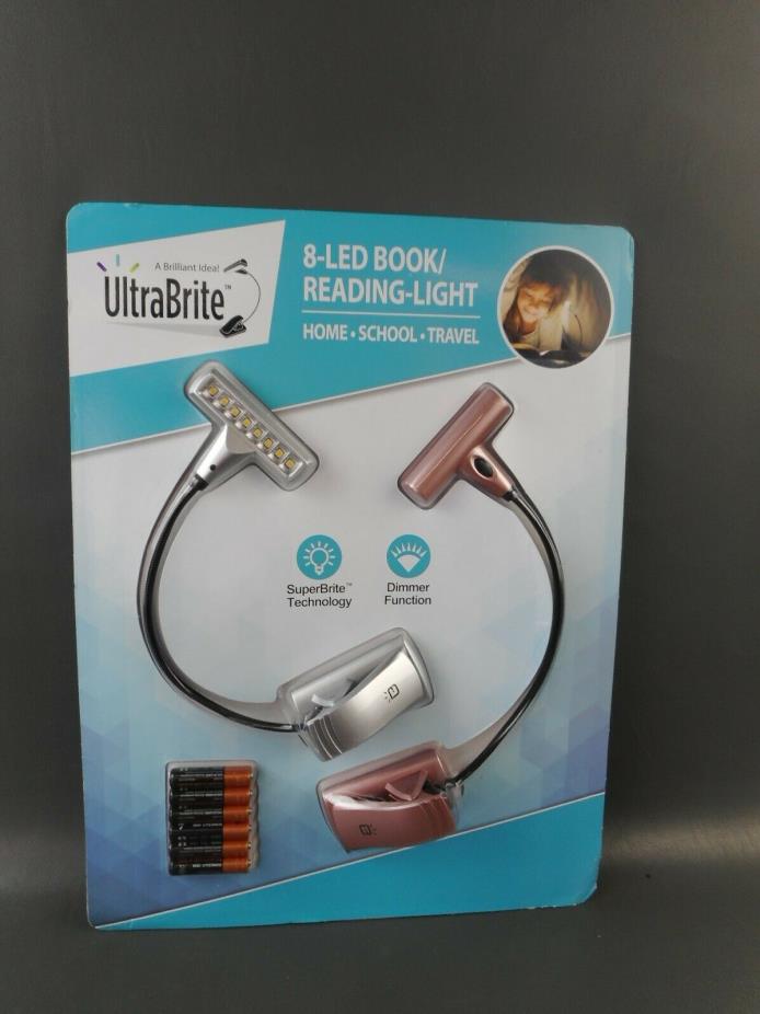 UltraBrite 8LED Book Reading-Light (Pack of 2) - NEW