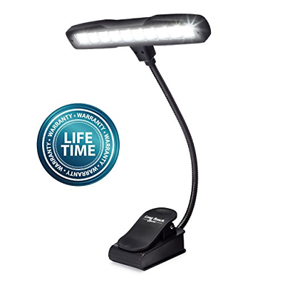 Rechargeable Clip-on Music Stand Orchestra Light- 10 Bright LEDs Last for 50 on