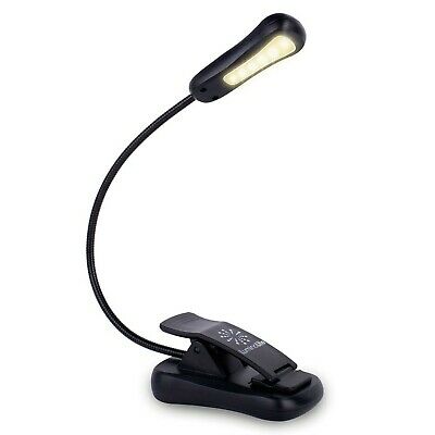 LuminoLite B076SVC7SN Rechargeable 3000K Warm 6 LED Book, Easy Clip Lights Be...