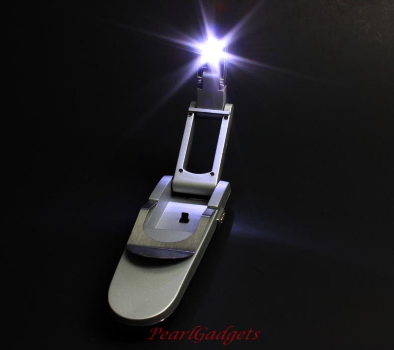 LED Foldable Portable Clip On BOOK Reading LIGHT Lamp NEW