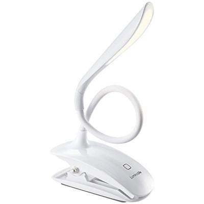 Rechargeable Eye-Care LED Book Lights, Clip On Headboard Reading For Bed At 3
