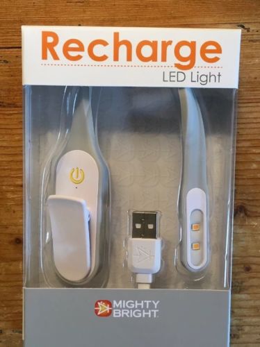 Mighty Bright Recharge LED Book Light, White, Brand New In Box