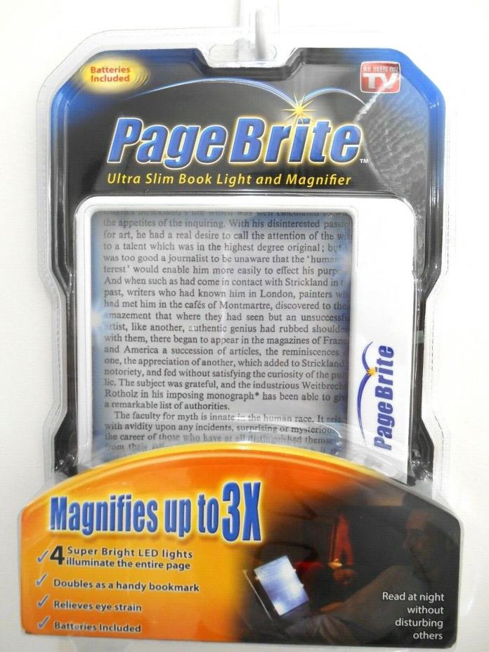PAGE BRITE ULTRA SLIM BOOK LIGHT AND MAGNIFIER