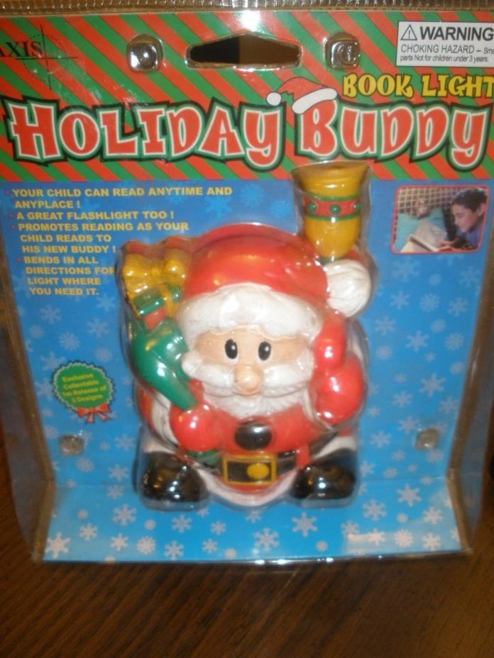 NEW AXIS Book Light Holiday Buddy Santa Claus