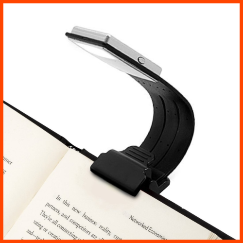 Clip On Book Light Reading USB Rechargeable Lamp Eye Care Double As Bookmark Fle