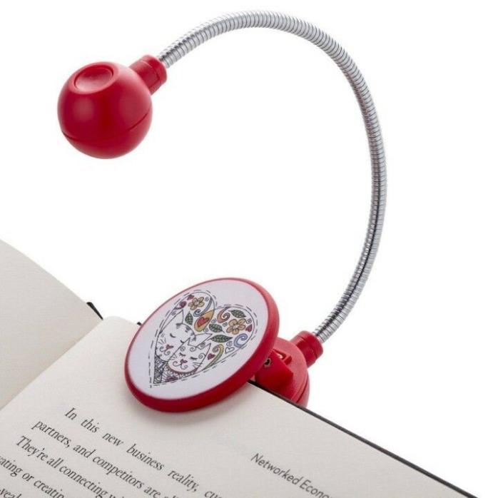 Disc Reading Light by Withit LED Book With Chrome Neck for Books E-readers