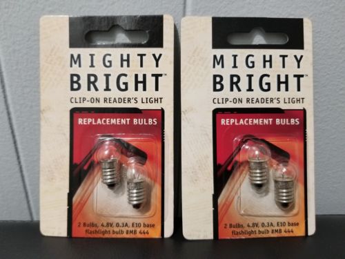 NIP Mighty Bright Replacement Bulbs Unopened Clip-On Reader's Light Book See