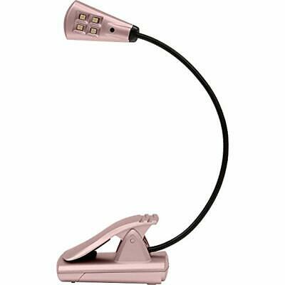 UBL014-RGD 4-LED Clip Anywhere Long Lasting Book Light AC/DC Rose Gold