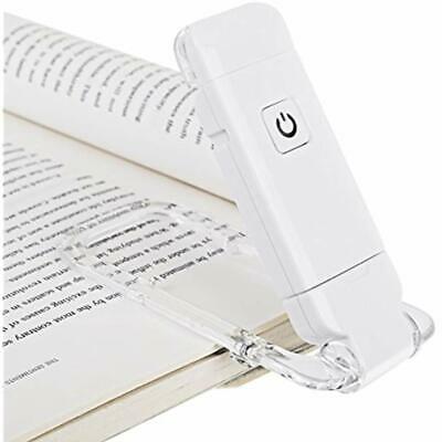 USB Rechargeable Book Reading Light, LED Clip On Lights, 2 Brightness Adjustable