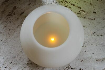 EcoGecko 6 Inch Wax MoonSphere LED Flameless Candle with 5 Hour Timer