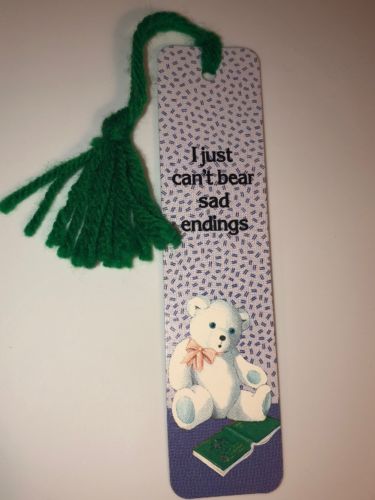 Vintage 80’s Teddy Bears Bookmark Tassel Antioch 1985 Bearly Yours
