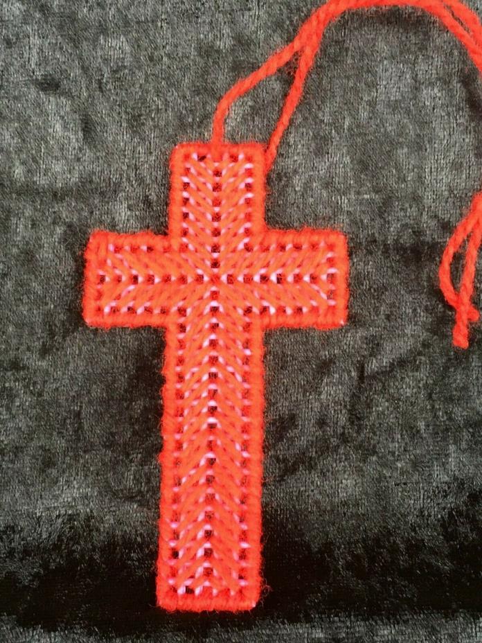 cross, bookmark, handmade, craft, yarn