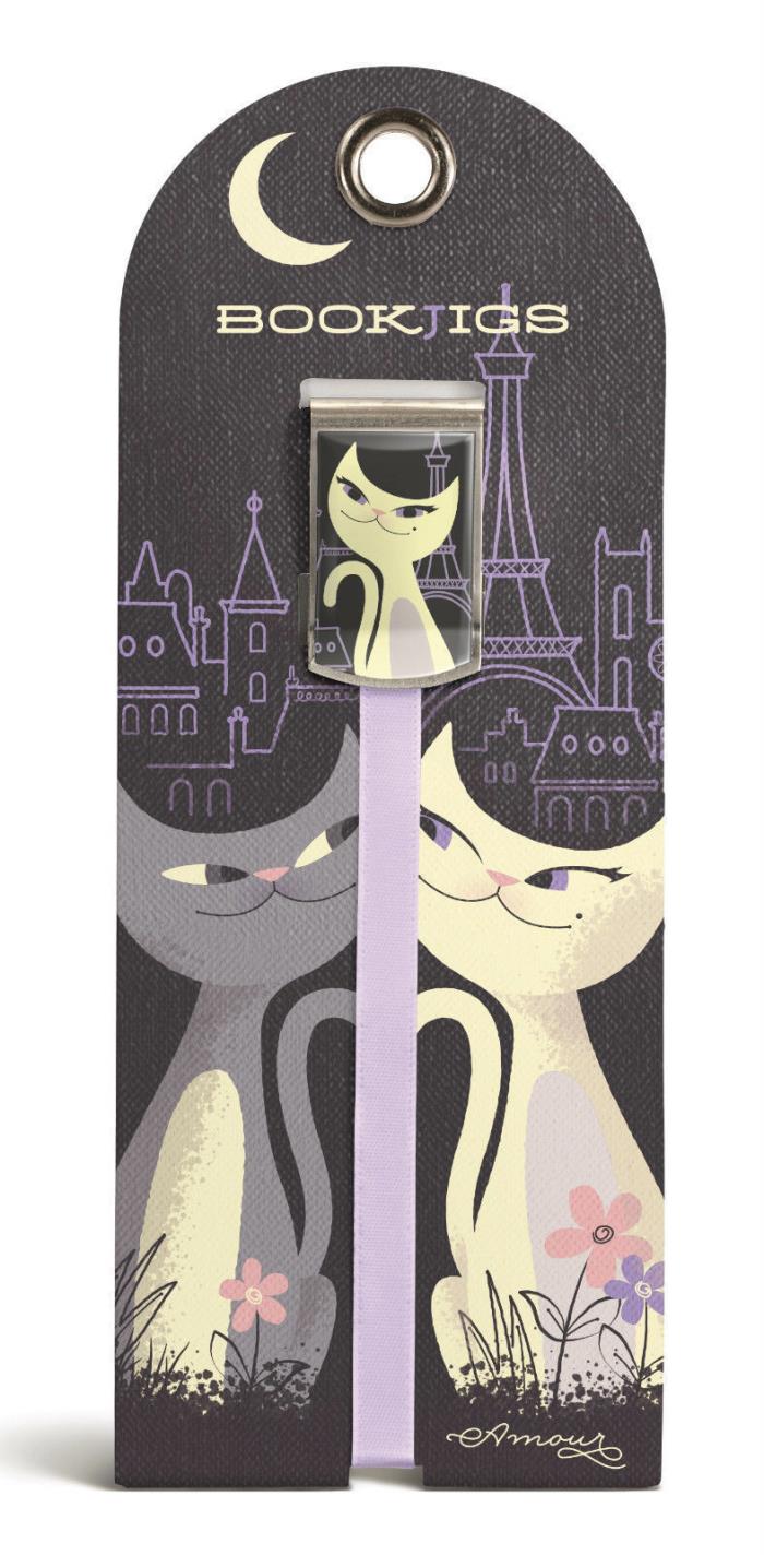 Franklin Mills Amour Bookjig Bookmark Brand New Very Kool Cats Meow Gift Trenz*