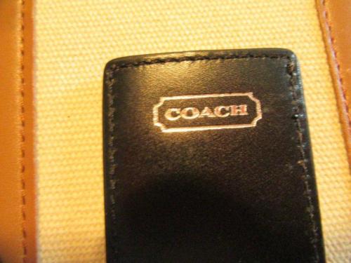 RARE VINTAGE LIMITED COACH BLACK LEATHER PICTURE BOOKMARK NEW