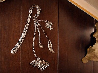 Game of Thrones Dragon Bookmark Direwolf, Dagger, Weirwood Tree. Dragon Egg Bead
