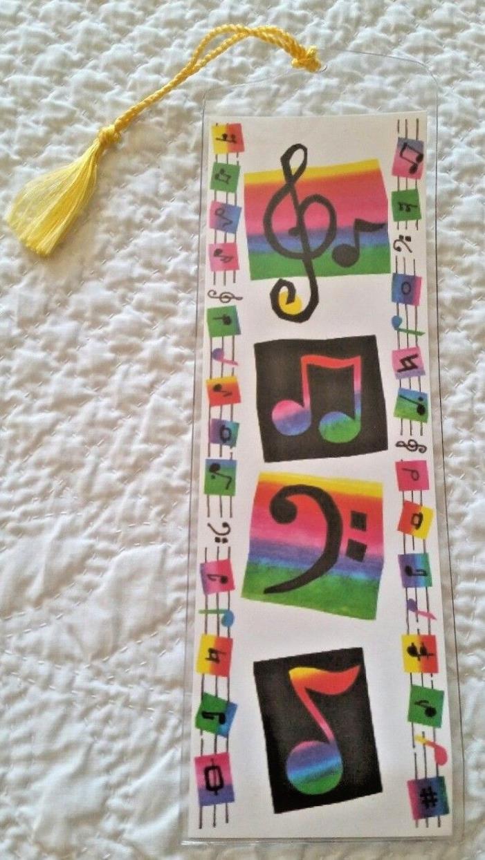 Musical Note Bookmark-it takes two-Claudia Rovens.Plastic covering! W@W!