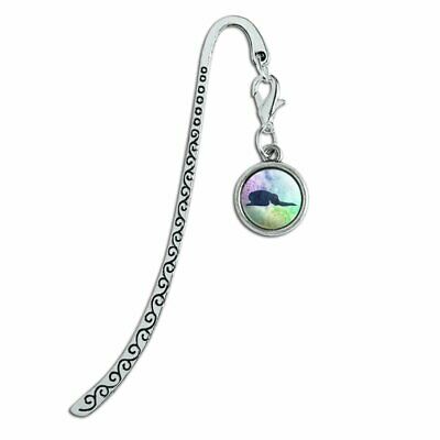 Child's Pose Yoga Metal Bookmark Page Marker with Charm