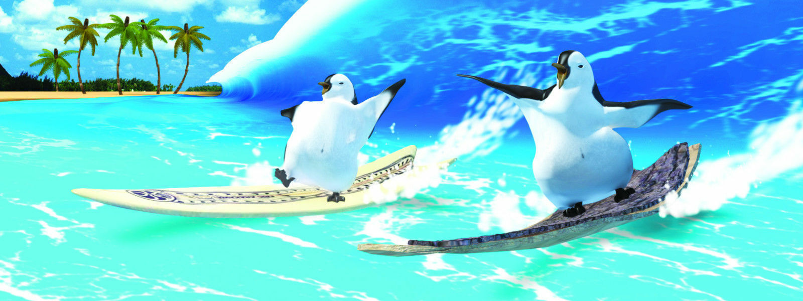 Gift Trenz Penguins Surfing 3-D Motion 6