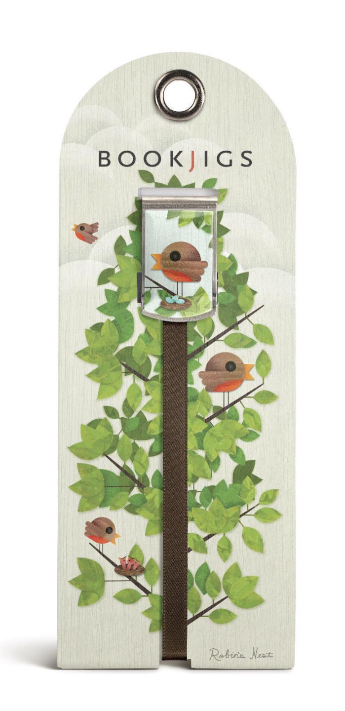White Ladybug Gift Trenz  Robin's Nest Bookjig Bookmark Brand New Very Kool*