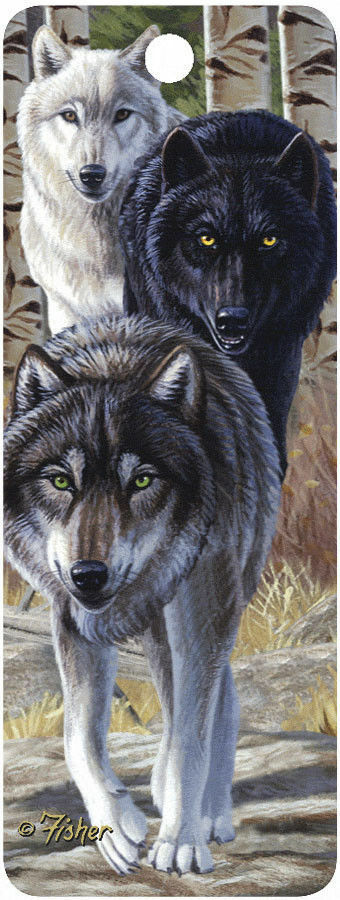 Gift Trenz Leader of the Pack- Motion Bookmark Free Ship  New -Wolves Very Kool*