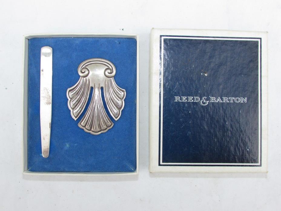 Vintage Set (2) Piece Sterling Silver Bookmark & Line Reader By Reed & Barton