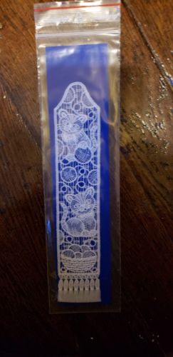 White Bible/book  Bookmark Handmade Lace Crochet Cats