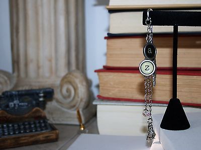 Ornate Leaf Bookmark A to Z with Owl and Light of Illumination Swarovski Crystal