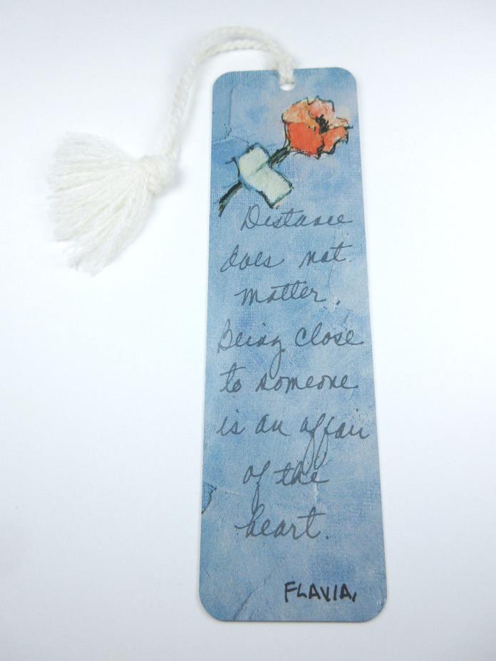 Vintage Flavia Weedn Bookmark F024 Being Close Is An Affair Of The Heart Rare