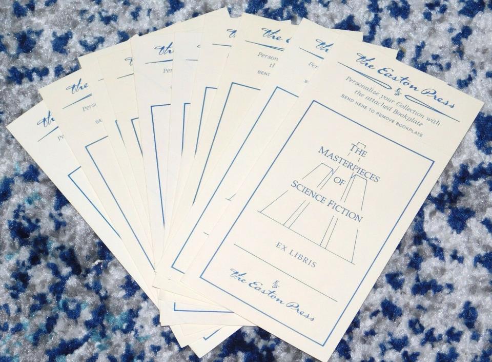 10 Easton Press Bookplates 