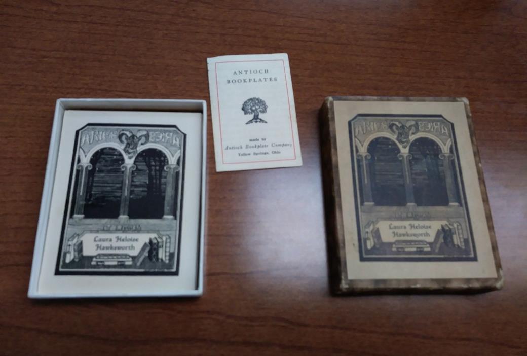 32 Vintage Bookplates Antioch Bookplate Co.  