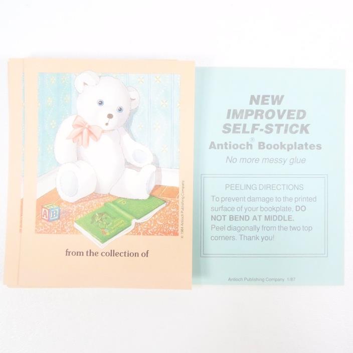 Antioch Publishing 30 Self-Stick Teddy Bear Bookplates
