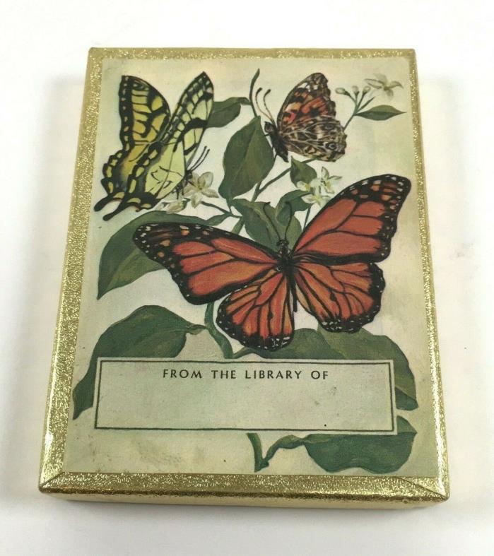 Vintage Antioch Publishing Company Butterflies Butterfly Bookplates