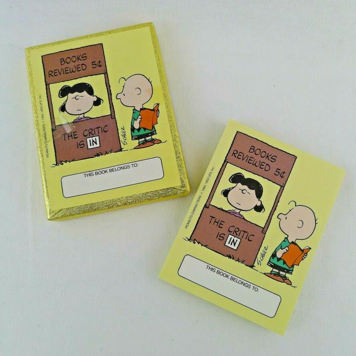 Antioch Bookplate Labels Peanuts Charlie Brown And Lucy The Critic Is In Boxed