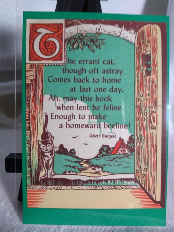 One Genuine Antioch Bookplate