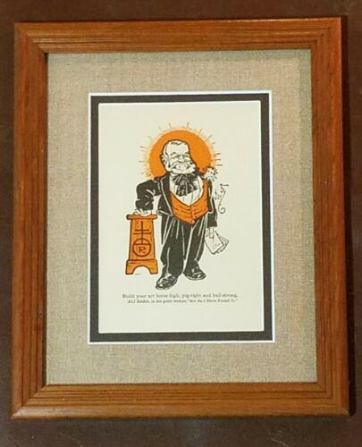 Antique Roycroft Motto Framed Print Stickley Era Arts & Crafts Ali Baba Featured