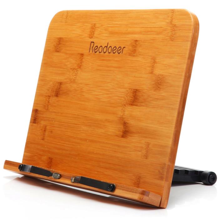 BamBoo Reading Rest Cook Book Document Stand Holder Bookrest