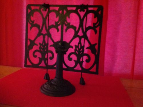 Lillian Vernon Cook Book Stand Wrought Iron Metal Cookbook Holder Weights