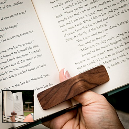 Pagepal Page Holder Handmade Personal Book Assistant Walnut Regular