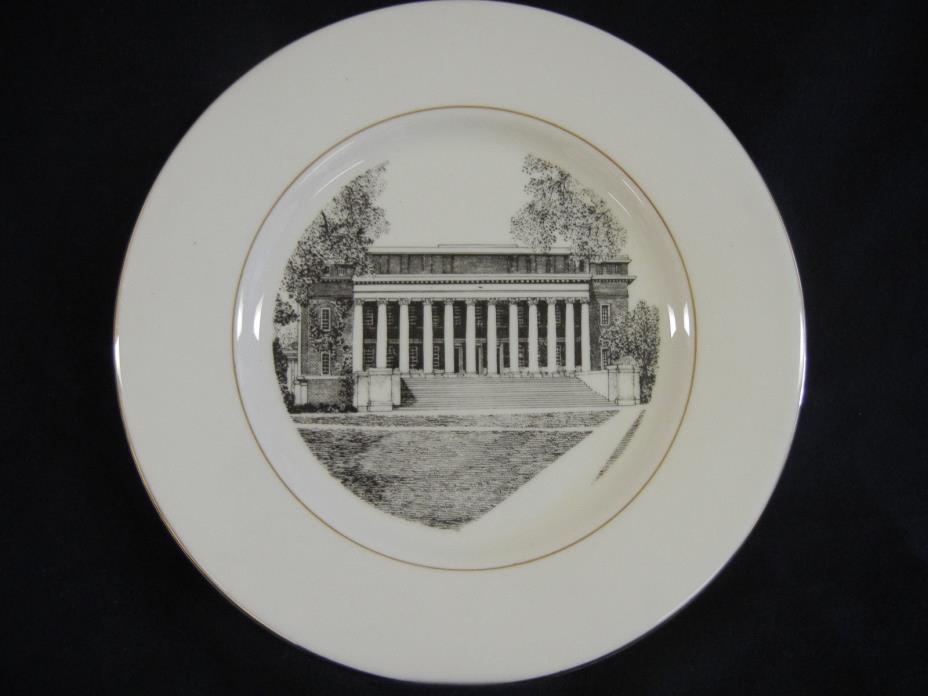 Old Harvard University Harry Elkins Widener Memorial Library Transfer Plate