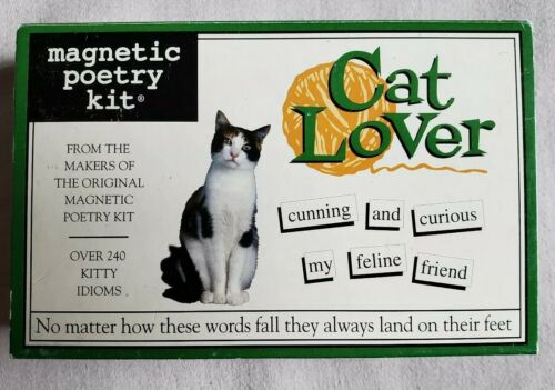 Cat Lover Magnetic Poetry Kit - 240 Magnetic Word Tiles for Catty Compositions