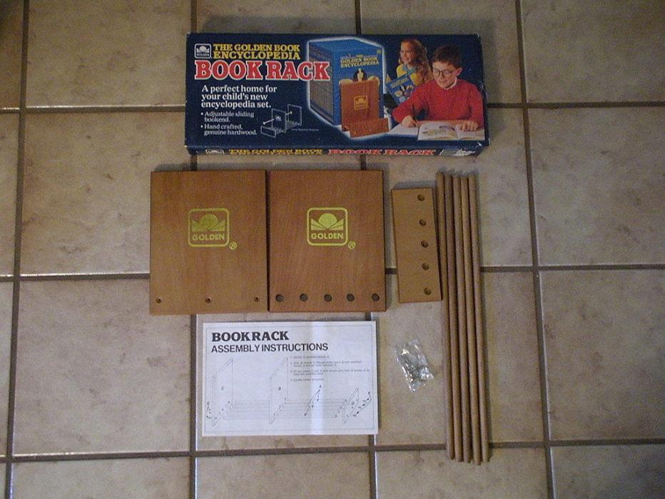 Vintage The Golden Book Encyclopedia BOOK RACK-1988 NICE