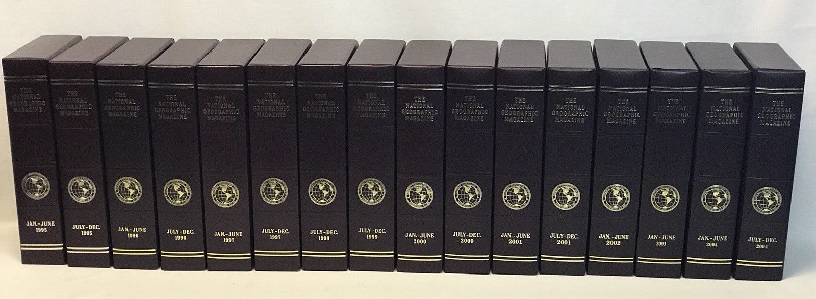 Lot 11 Empty National Geographic Slip Cases Magazine Holders Burgundy 2005-2014