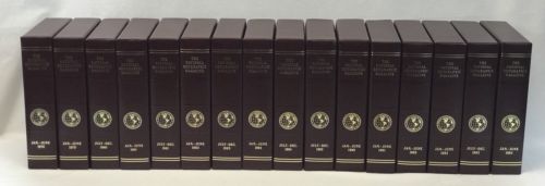 Lot of 16 Empty National Geographic Slip Cases Magazine Holders Burgundy 1978-94