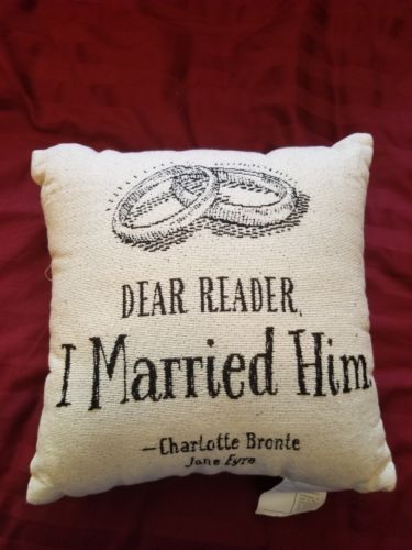 Jane Eyre Quote Literary Pillow