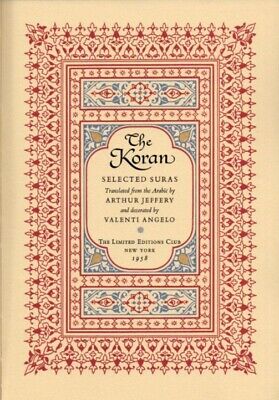 LIMITED EDITIONS CLUB THE KORAN SELECTED SUTRAS / Signed 1958