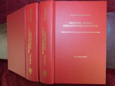 ORIENTIS GRAECI INSCRIPTIONES SELECTAE by DITTENBERGER/GREECE/2 BOOKS/RARE 1905