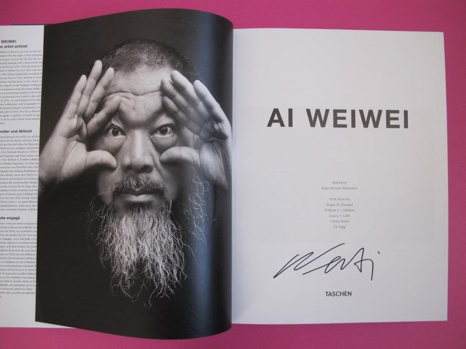 Ai Weiwei.(SIGNED).Taschen.2016.Like New Condition.Gift Quality.RARE.