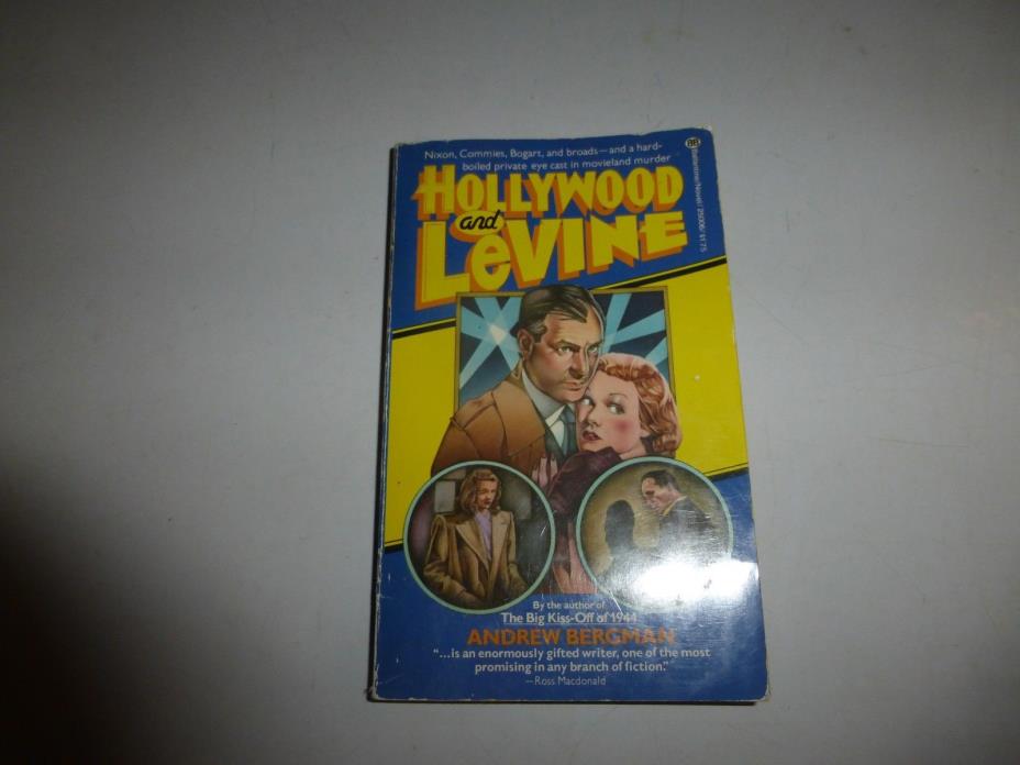 HOLLYWOOD AND LEVINE by Bergman, Rare US Ballantine Crime Pulp, PB, 300