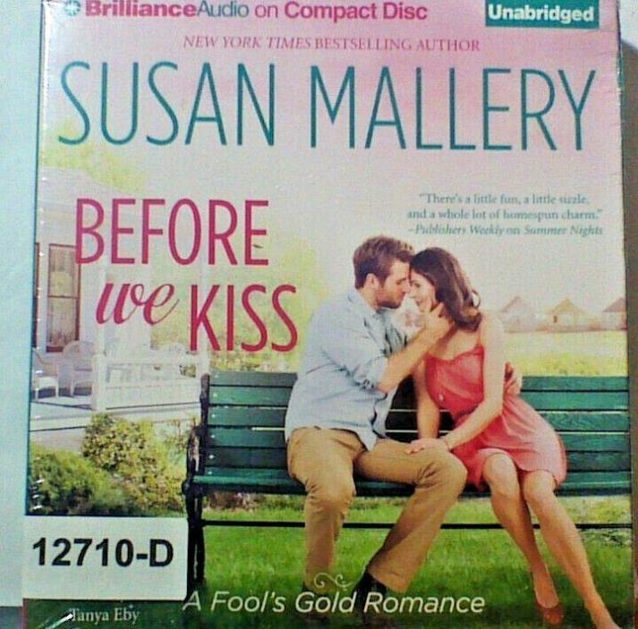 NEW *Sealed* AUDIO BOOK on CDs BEFORE WE KISS Susan Mallery 02