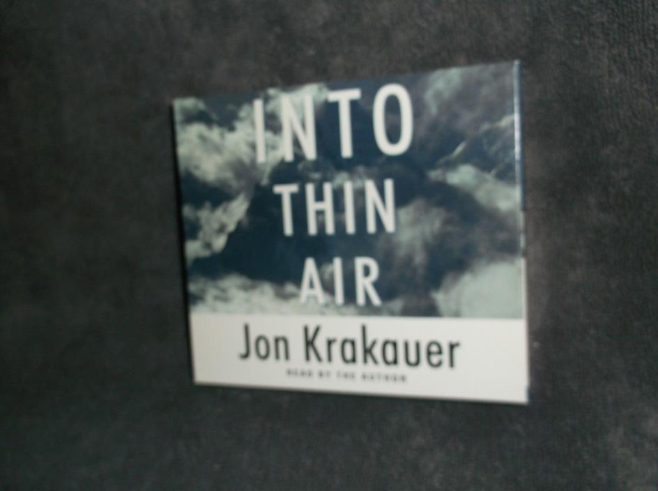 Into Thin Air by Jon Krakauer, Abridged Audiobook on 5 CD's